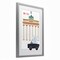 Stupell Industries Elephant & Berlin Architecture Framed Print Under Glass, design by Carla Daly